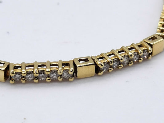 D1.00ct K18 6.8g Bracelet/Bangle 