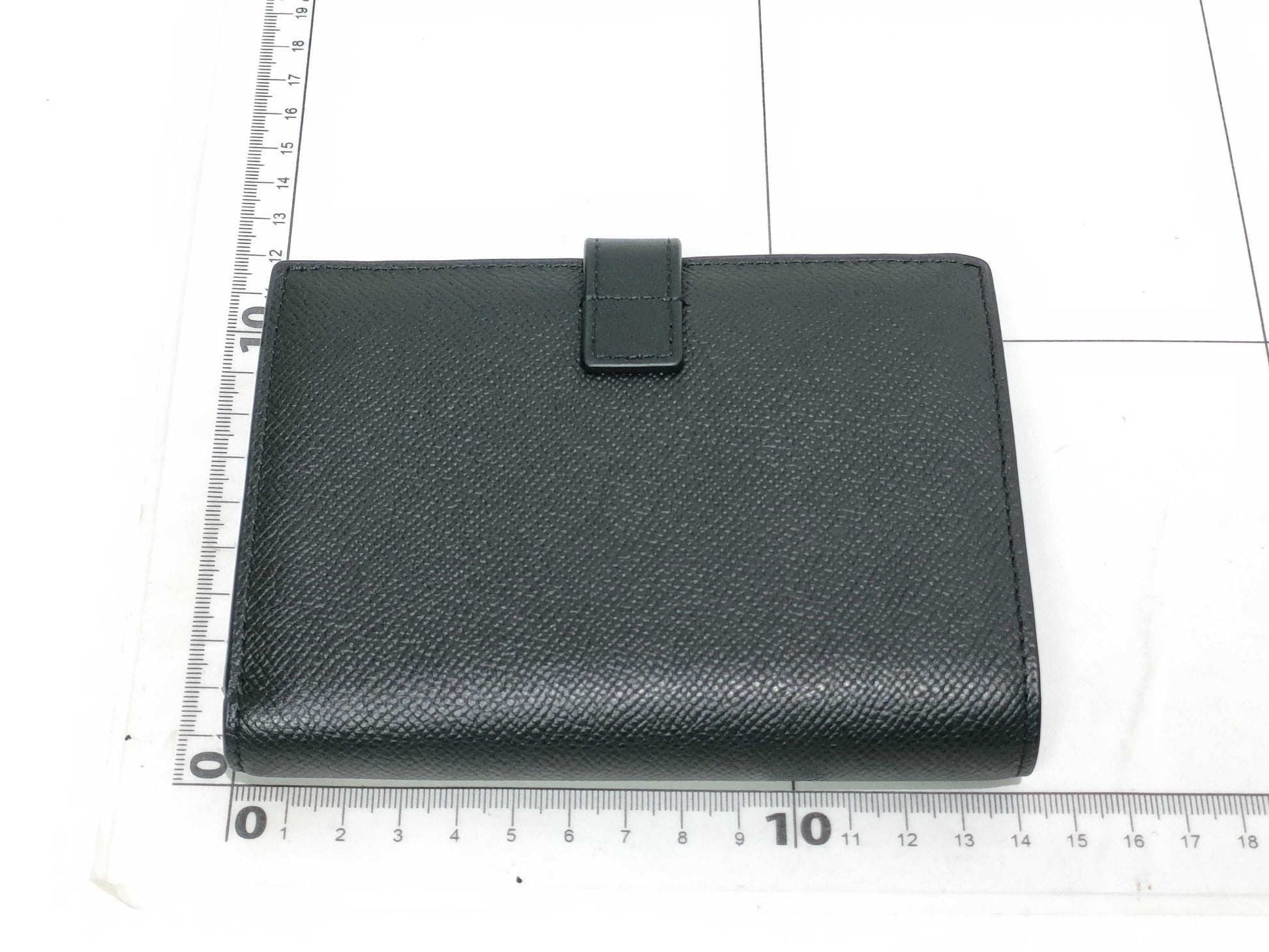 CELINE Leather Bifold Wallet Black Wallet