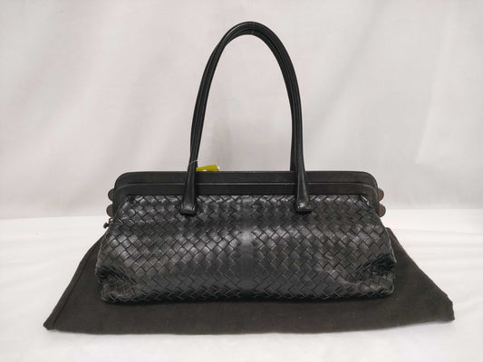 BOTTEGA VENETA Intrecciato Leather/Clasp/Handbag