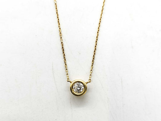 D0.225ct K18 2.1g Necklace 