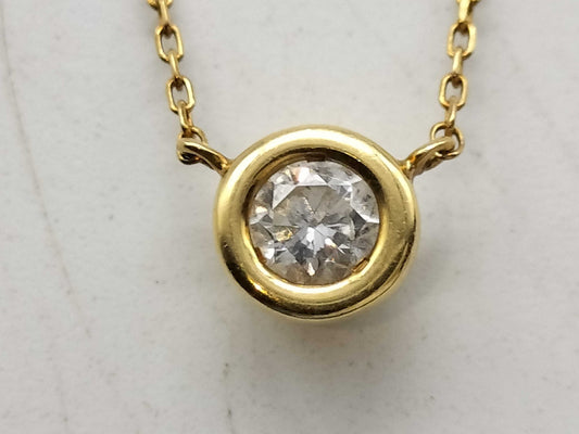 D0.225ct K18 2.1g Necklace 
