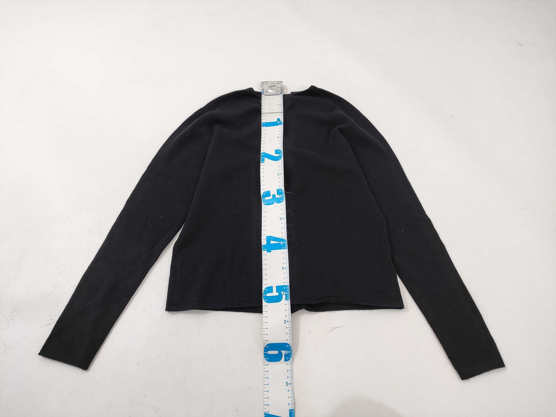 HERMES Knit Cadena Zip Black Top