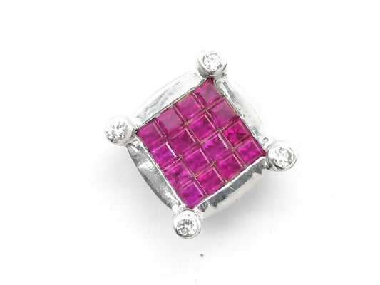 R0.70ct D0.06ct Pt900 2.4g Pendant Top 