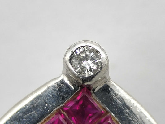 R0.70ct D0.06ct Pt900 2.4g Pendant Top 