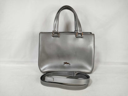 LONG CHAMP Leather 2-Way Handbag