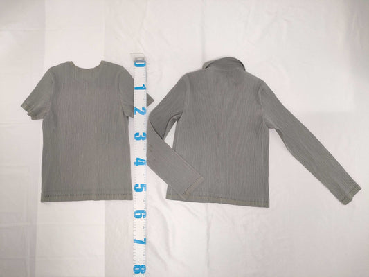 ISSEY MIYAKE Pleats Please Jacket/Innerwear Set, Size M, Women's, Other Apparel