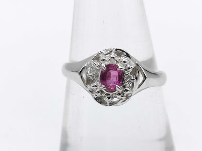 R0.27ct D0.02ct Pt900 2.8g Ring 