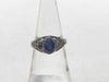 Star Sapphire and Diamond PT850 Ring, 5.6g 