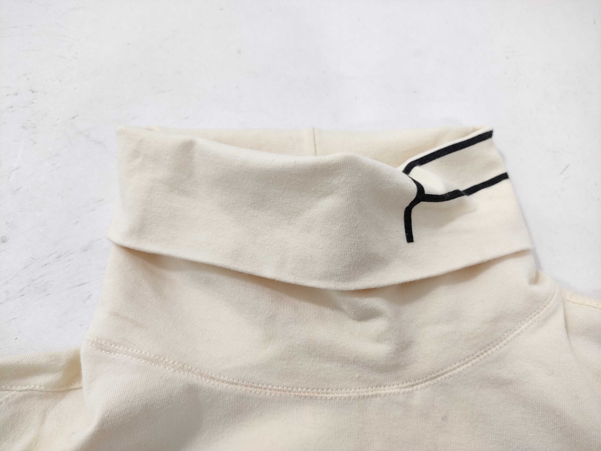FENDI Turtleneck/Ivory/Cotton Top