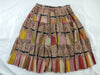 HERMES pleated skirt with ribbon pattern
