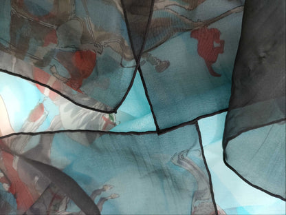 HERMES Cashmere Silk 140 Scarf