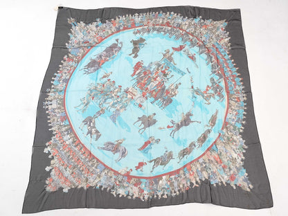 HERMES Cashmere Silk 140 Scarf