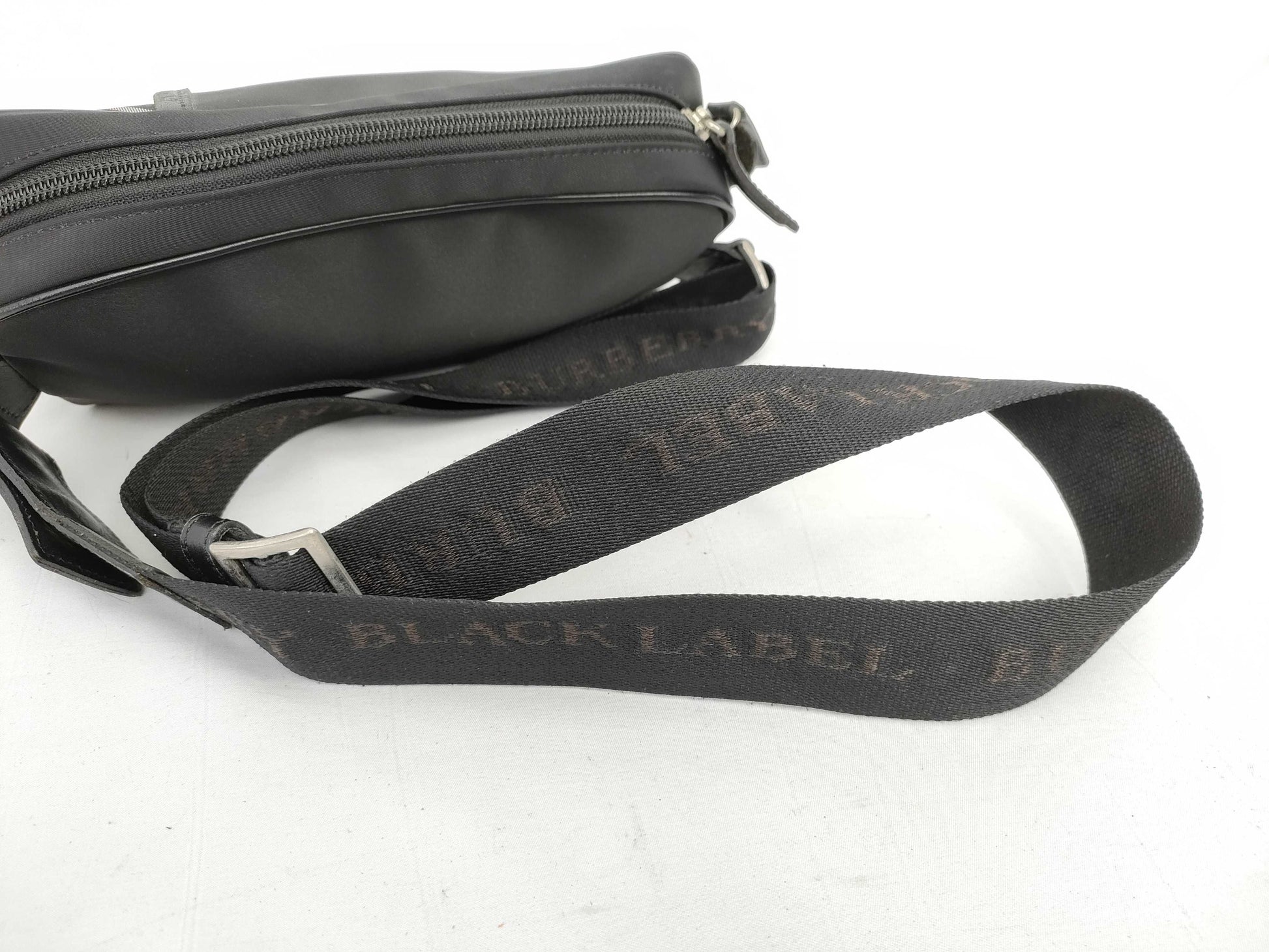 BURBERRY BLACK LABEL Black Label Shoulder Bag in Black Nylon Check