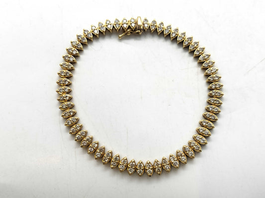 Tennis Bracelet D3.08ct K18 14.9g Bracelet/Bangle 