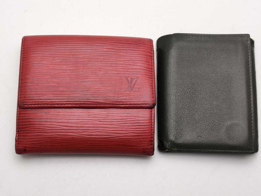 HERMES Euclidean/Louis Vuitton Epi Wallet Set of 2