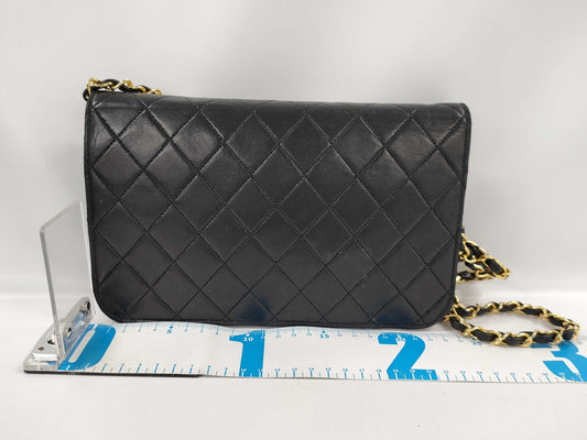 CHANEL Lambskin Top Handle Shoulder Bag