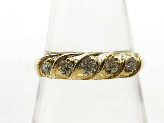 SEIKO Diamond K18 2.3g Ring 