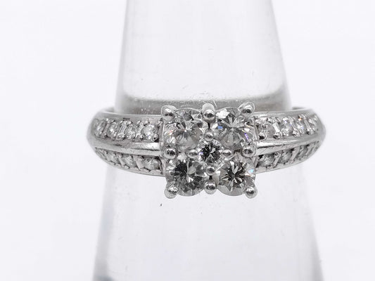 D0.76ct Pt900 4.2g Ring 