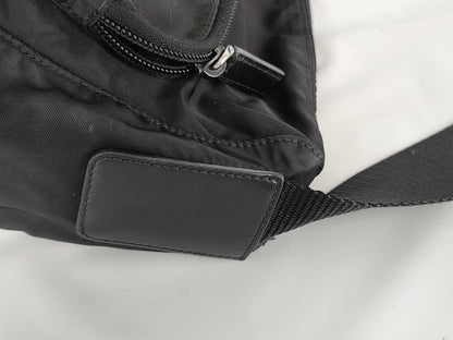 PRADA Nylon Shoulder Bag in Black