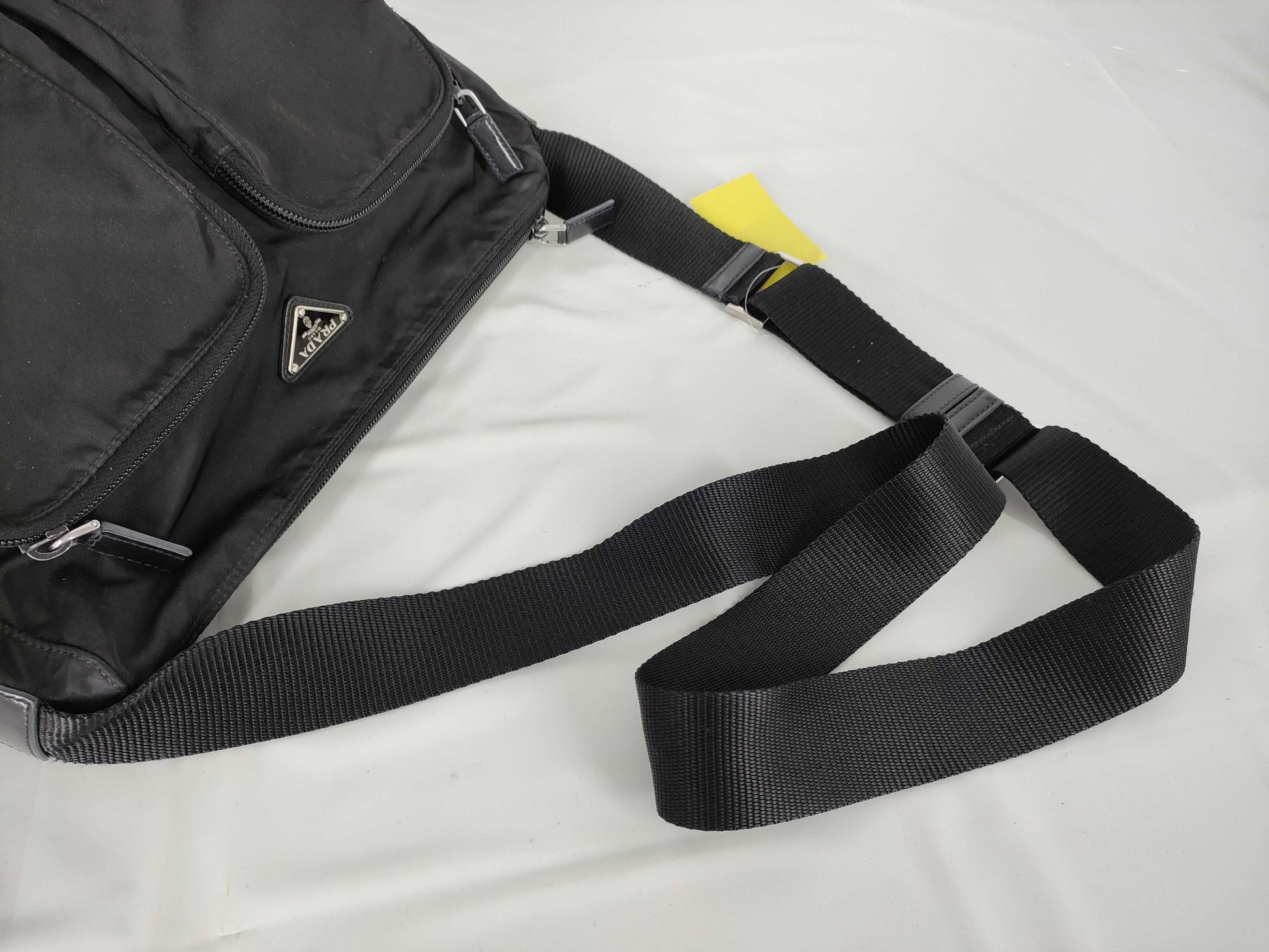 PRADA Nylon Shoulder Bag in Black