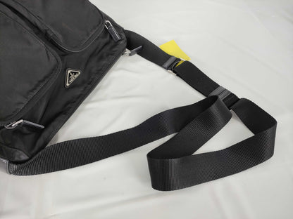 PRADA Nylon Shoulder Bag in Black