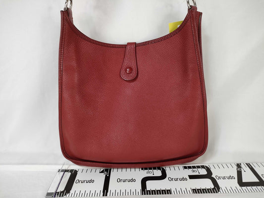 HERMES Evelyn Evelyn 1/G Stamp/Red Shoulder Bag