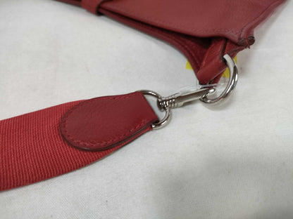 HERMES Evelyn Evelyn 1/G Stamp/Red Shoulder Bag