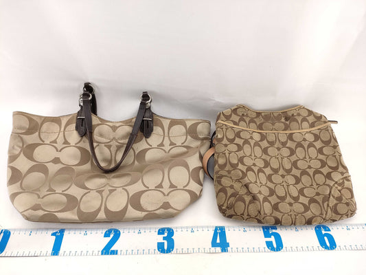 COACH Signature Shoulder/Tote Bag Set of 5