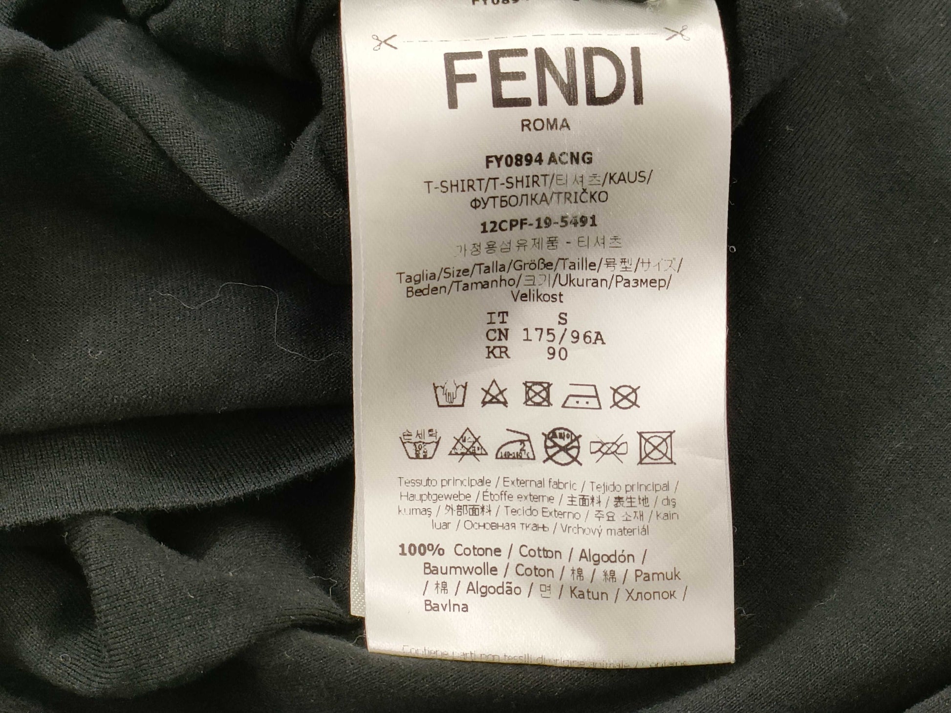 FENDI Bugs T-shirt, size S