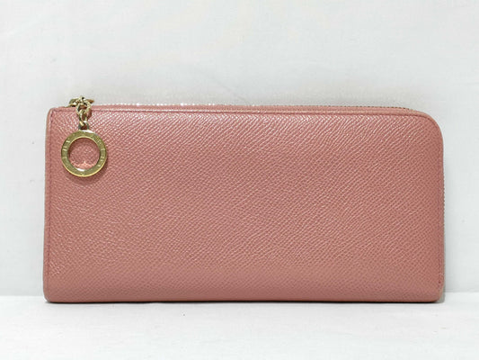 BVLGARI Round Zip Long Wallet