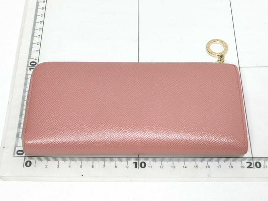 BVLGARI Round Zip Long Wallet