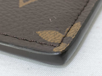 LOUIS VUITTON Monogram Macassar Slim Purse M80348 Card Case, Pass Case, Business Card Case