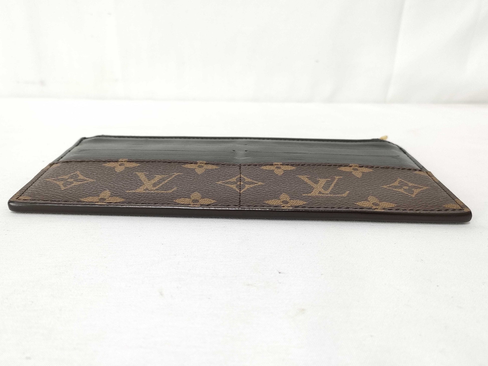 LOUIS VUITTON Monogram Macassar Slim Purse M80348 Card Case, Pass Case, Business Card Case