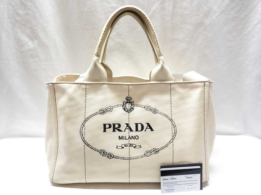 PRADA 2WAY White Handbag