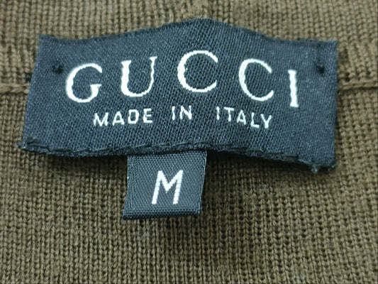 GUCCI Knit Cardigan x Silk with Stain