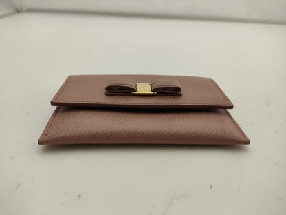 Salvatore Ferragamo Vara Card Case, Pink. Card Case, Pass Case, Business Card Case.