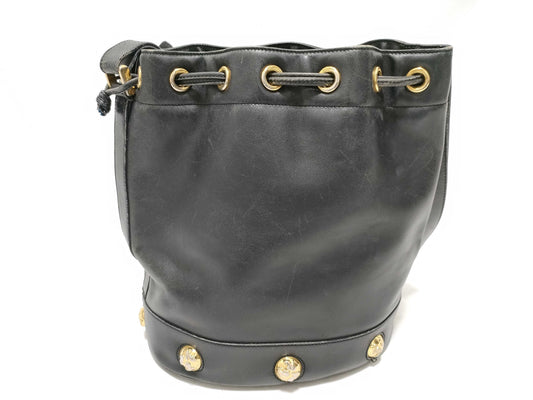 Salvatore Ferragamo Leather Bucket Shoulder Bag