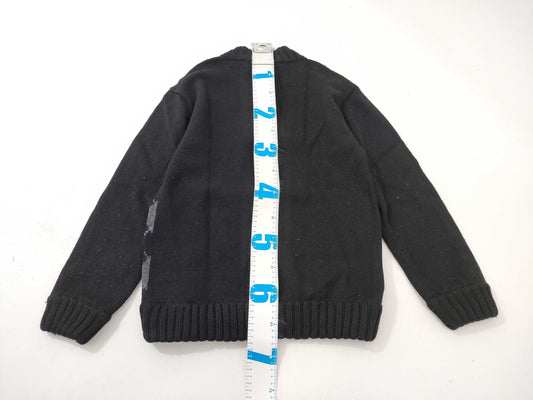 BURBERRY BLACK LABEL Diamond Print Zip-Up Knit Jacket