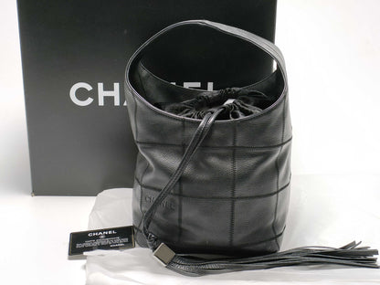 CHANEL Chocolate Bar Fringe Handbag