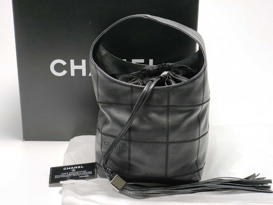 CHANEL Chocolate Bar Fringe Handbag