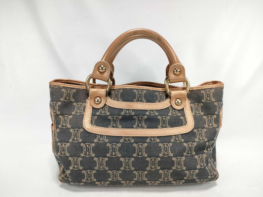 CELINE Macadam Canvas Handbag