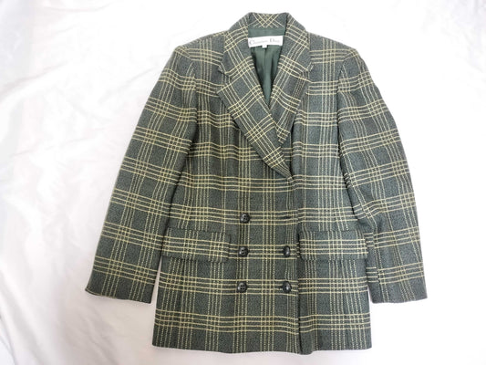 Dior Check Jacket Green Jacket