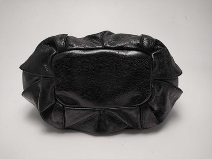 CELINE Leather Tote Shoulder Bag with Crown Charm