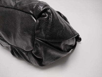CELINE Leather Tote Shoulder Bag with Crown Charm