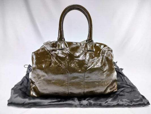Yves Saint Laurent Patent Boston Bag
