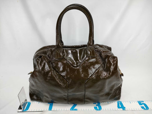 Yves Saint Laurent Patent Boston Bag