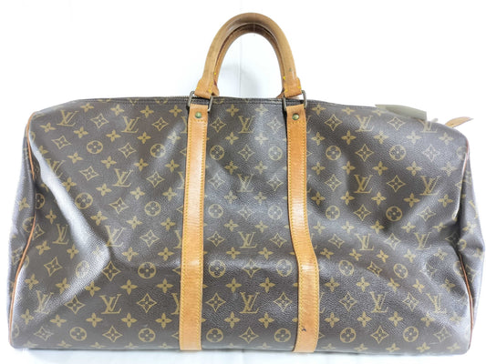 LOUIS VUITTON Monogram M41424 Keepall 55 Boston Bag 