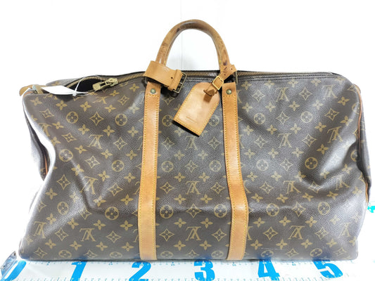 LOUIS VUITTON Monogram M41424 Keepall 55 Boston Bag 
