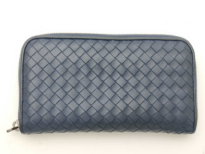 BOTTEGA VENETA Intrecciato Long Wallet with Zipper