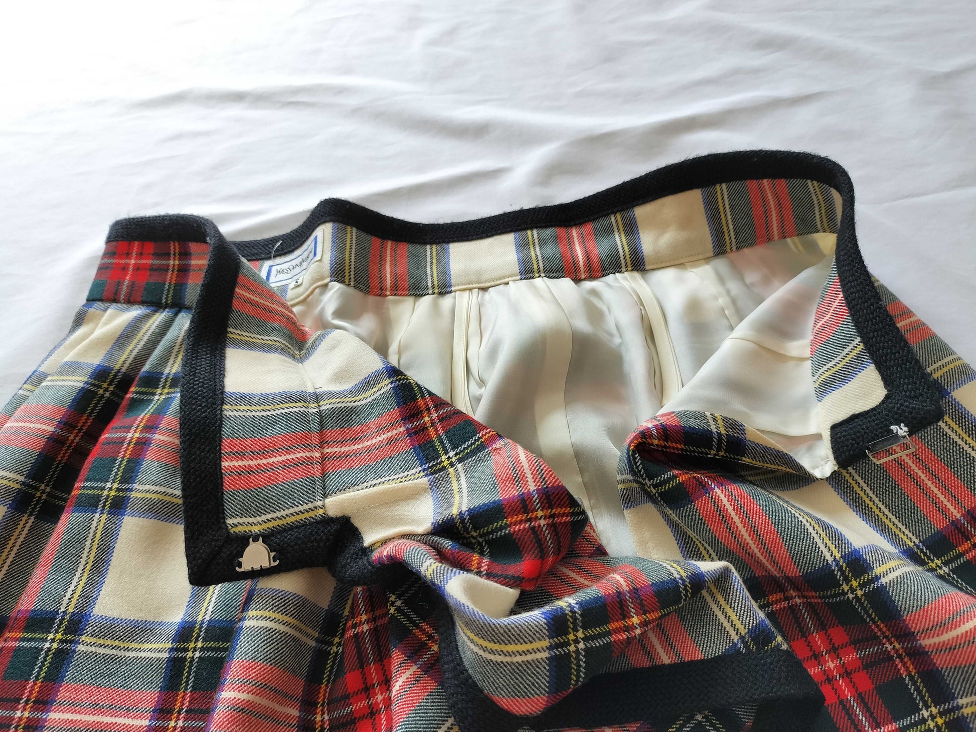 Yves Saint Laurent Check Skirt Skirt
